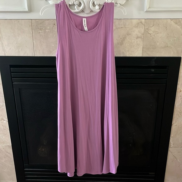 Zenana Outfitters Pink Relaxed Tank Dress - Picture 1 of 5